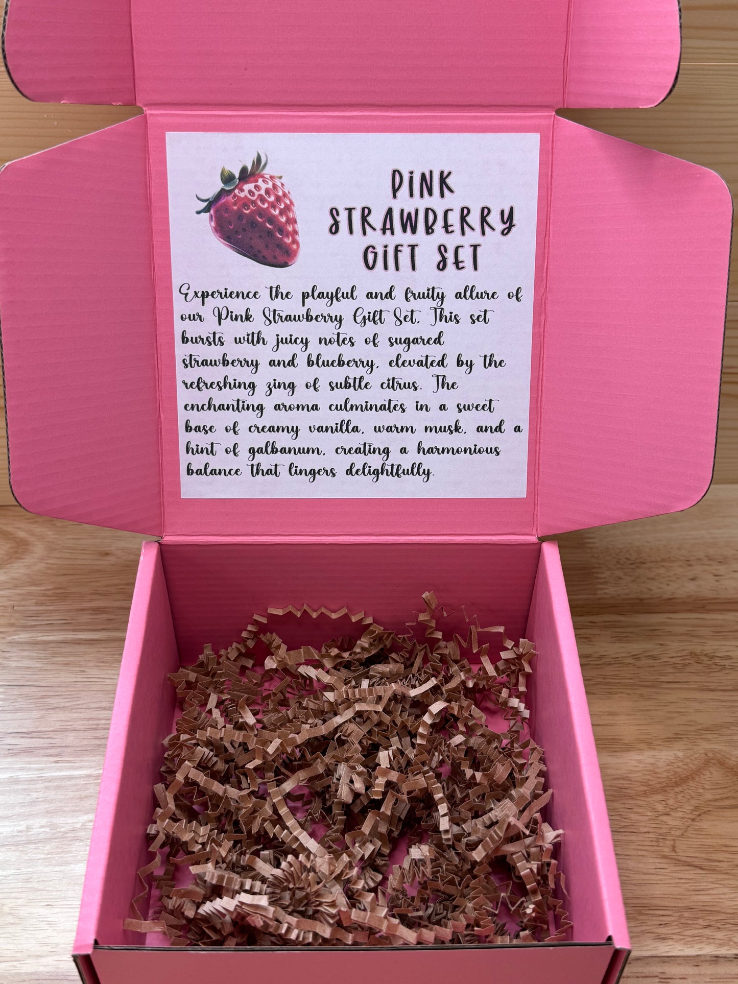 Pink Strawberry Gift Set