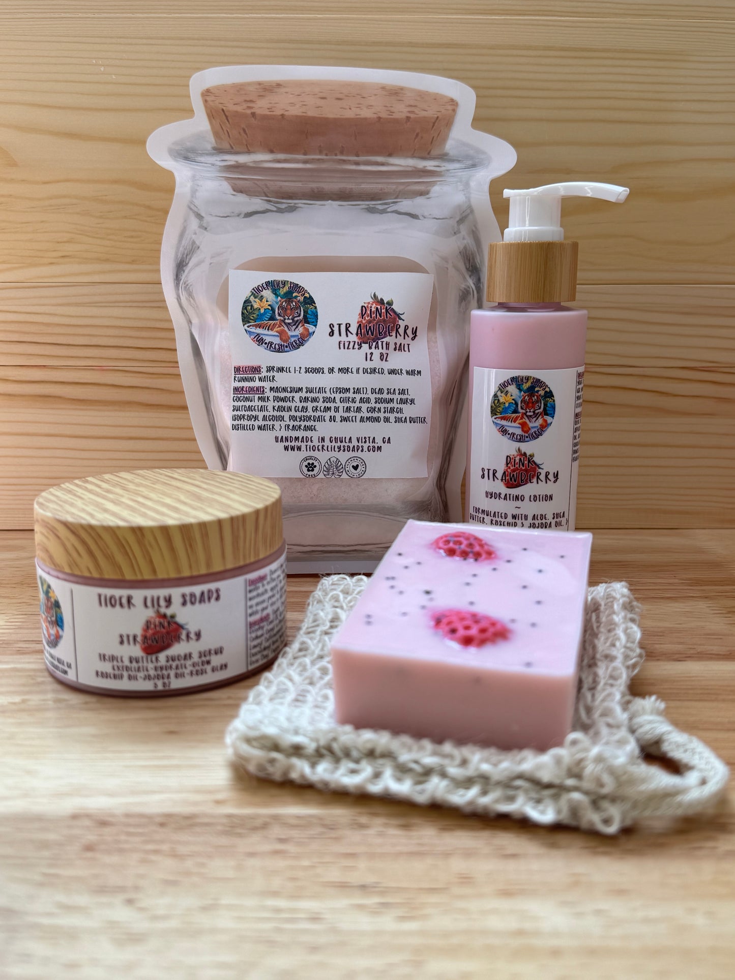 Pink Strawberry Gift Set