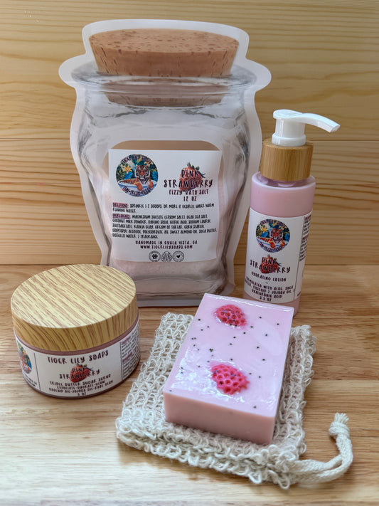 Pink Strawberry Gift Set